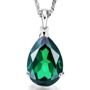1/2 CT RUSSIAN EMERALD 10KT SOLID GOLD PENDANT