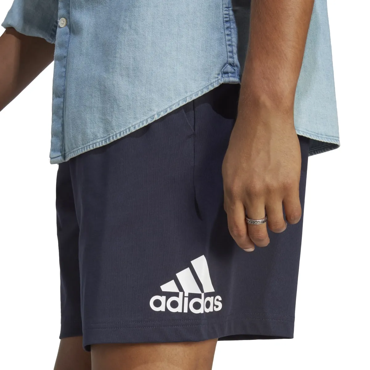 adidas Men's Essentials Single Jersey Logo Shorts (Tall)