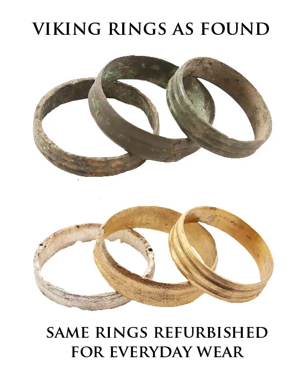 ANCIENT VIKING COIL RING C.850-1050 AD SIZE 10 ¼