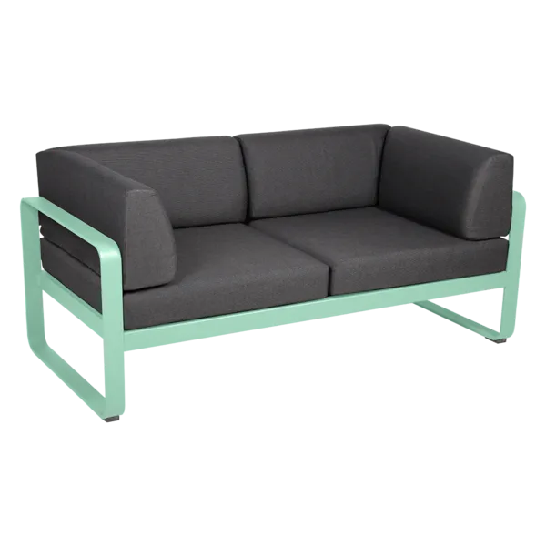 BELLEVIE 2-SEATER CLUB SOFA-GRAPHITE GREY CUSHION