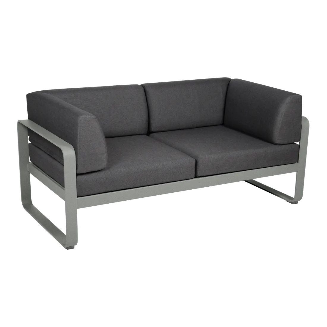BELLEVIE 2-SEATER CLUB SOFA-GRAPHITE GREY CUSHION