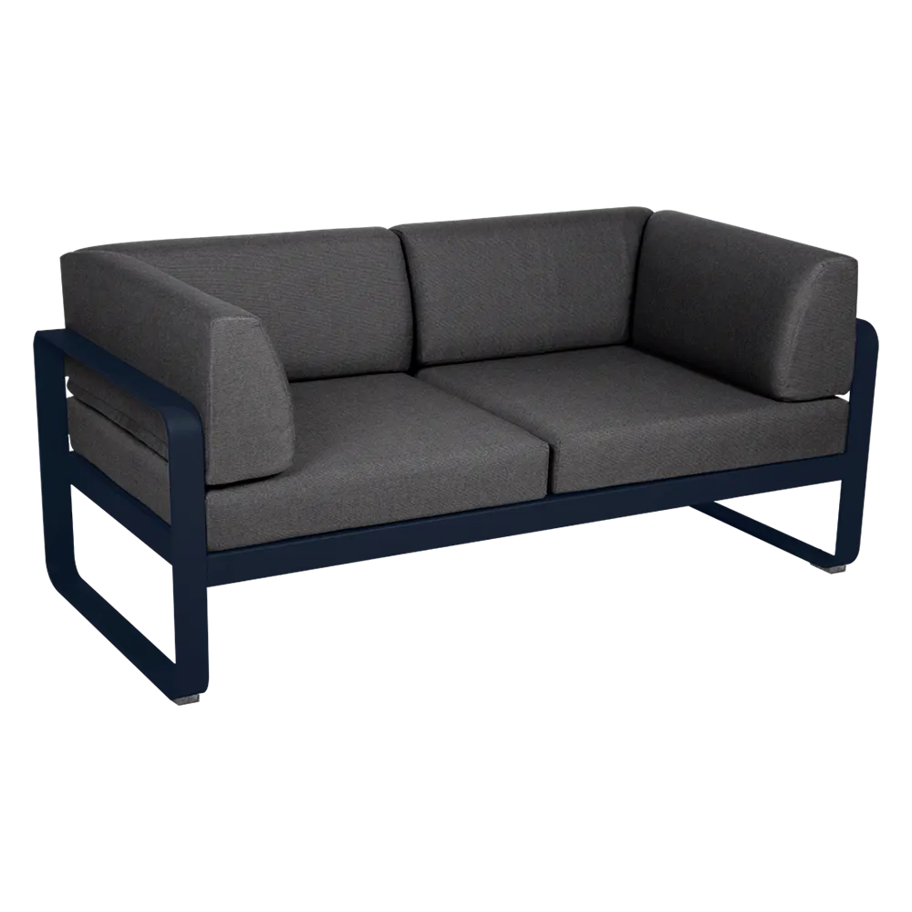 BELLEVIE 2-SEATER CLUB SOFA-GRAPHITE GREY CUSHION