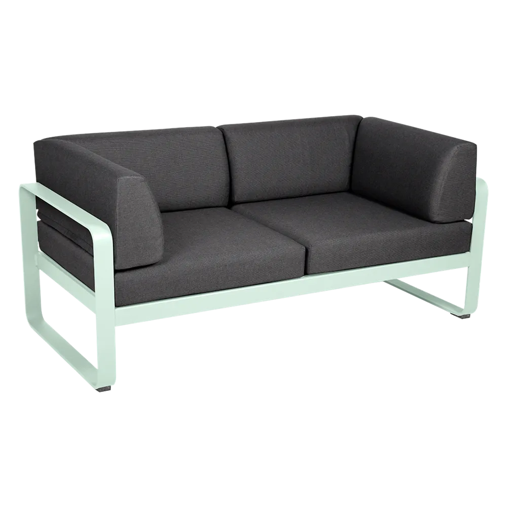BELLEVIE 2-SEATER CLUB SOFA-GRAPHITE GREY CUSHION