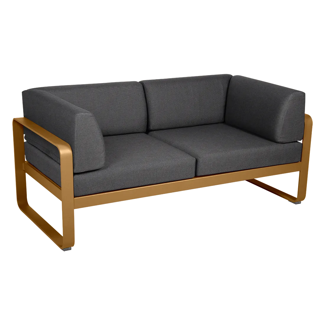 BELLEVIE 2-SEATER CLUB SOFA-GRAPHITE GREY CUSHION