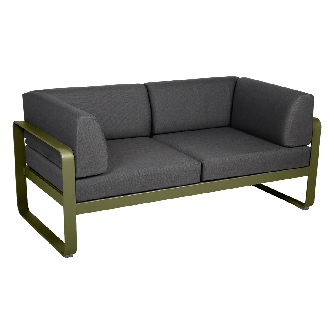 BELLEVIE 2-SEATER CLUB SOFA-GRAPHITE GREY CUSHION