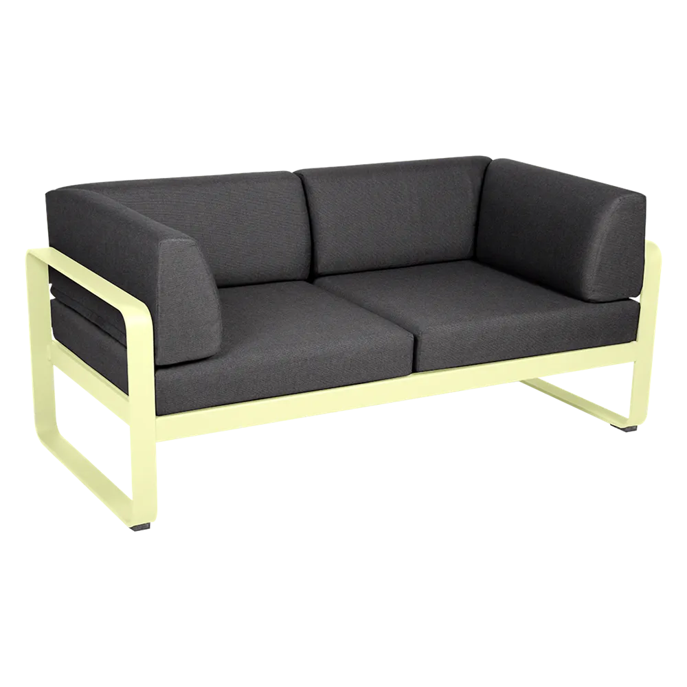 BELLEVIE 2-SEATER CLUB SOFA-GRAPHITE GREY CUSHION