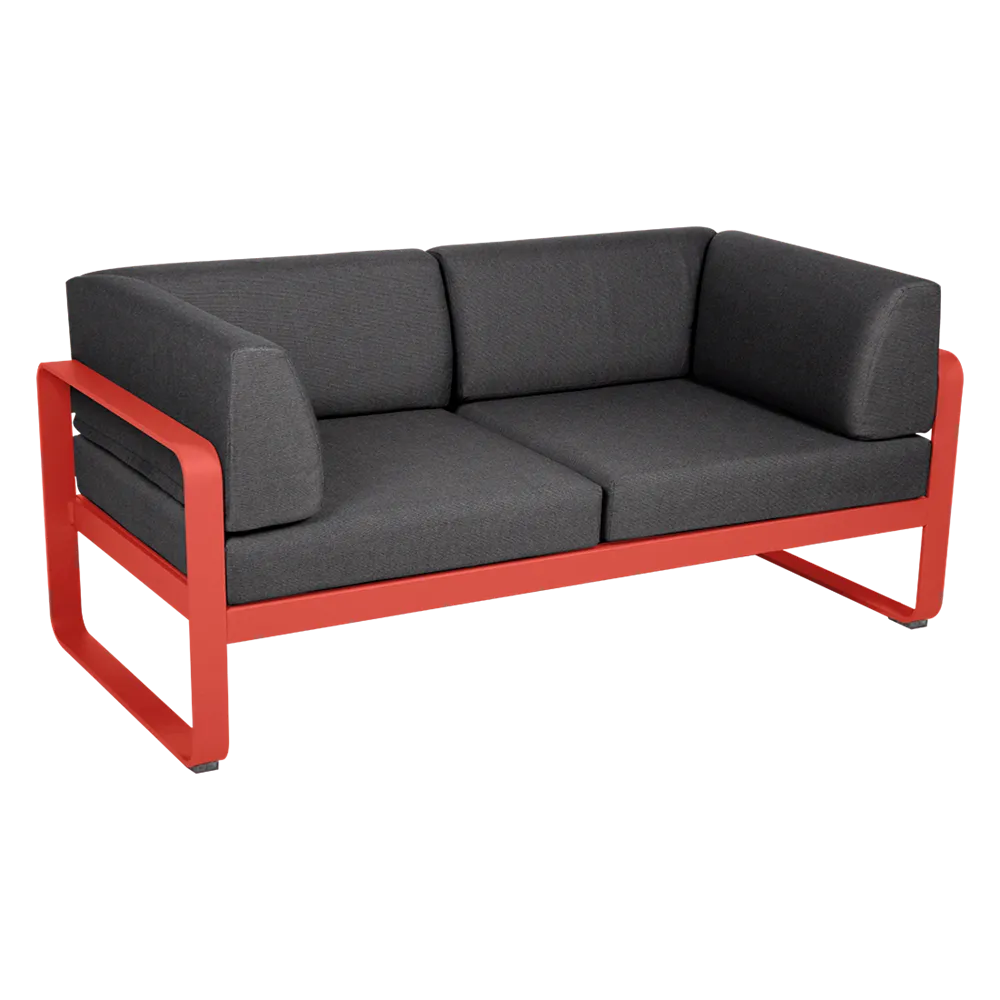 BELLEVIE 2-SEATER CLUB SOFA-GRAPHITE GREY CUSHION