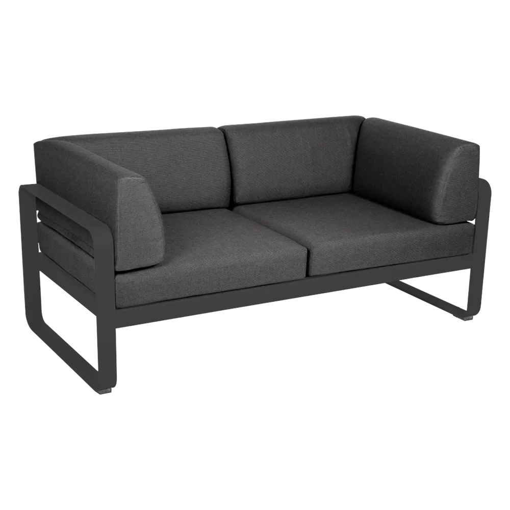 BELLEVIE 2-SEATER CLUB SOFA-GRAPHITE GREY CUSHION