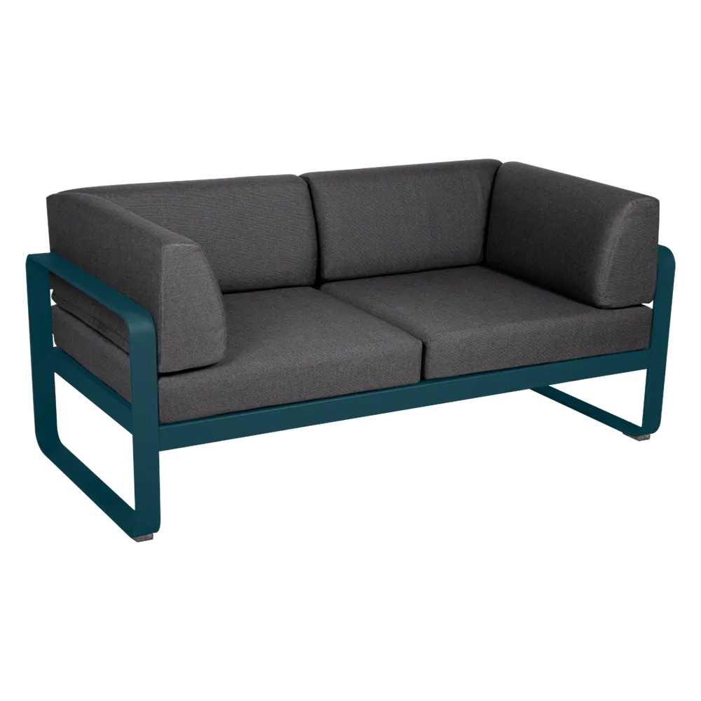 BELLEVIE 2-SEATER CLUB SOFA-GRAPHITE GREY CUSHION