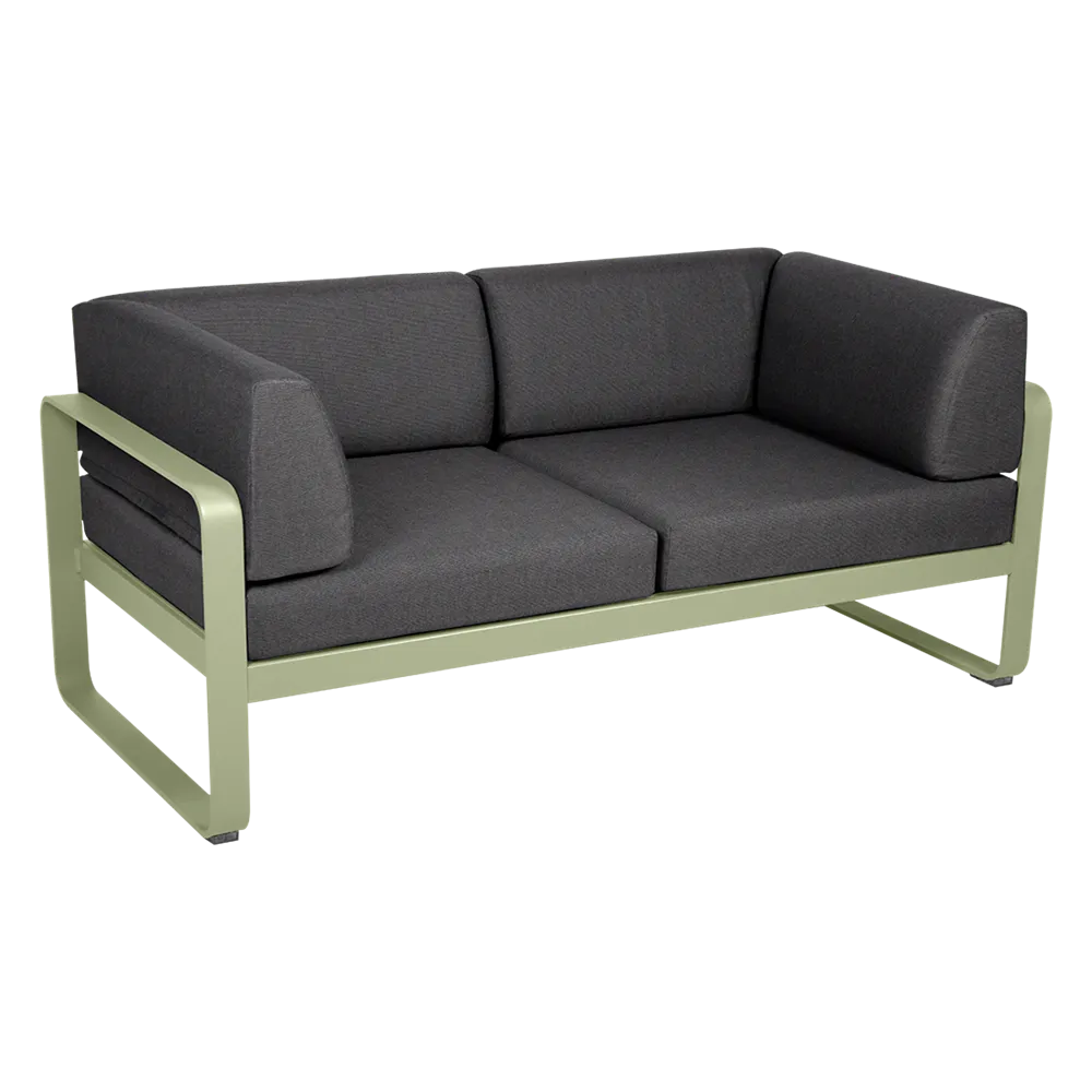 BELLEVIE 2-SEATER CLUB SOFA-GRAPHITE GREY CUSHION