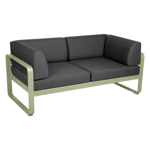 BELLEVIE 2-SEATER CLUB SOFA-GRAPHITE GREY CUSHION