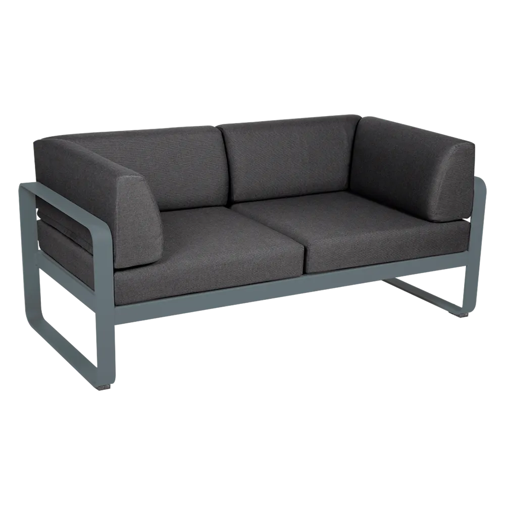 BELLEVIE 2-SEATER CLUB SOFA-GRAPHITE GREY CUSHION