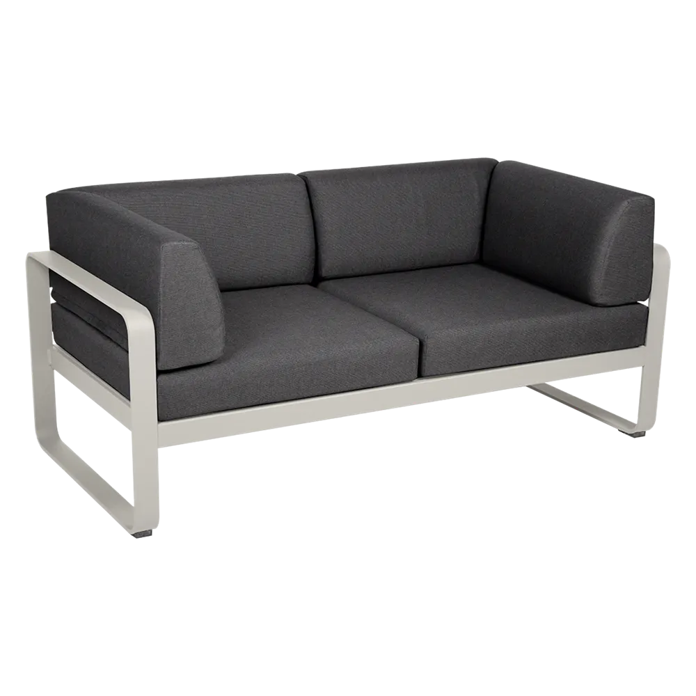 BELLEVIE 2-SEATER CLUB SOFA-GRAPHITE GREY CUSHION
