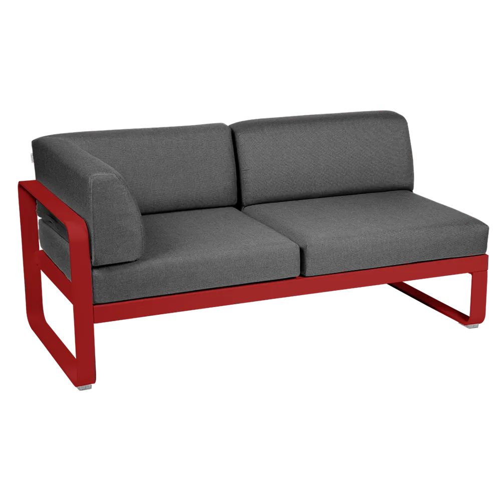 BELLEVIE 2-SEATER LEFT CORNER MODULE-GRAPHITE GREY CUSHION