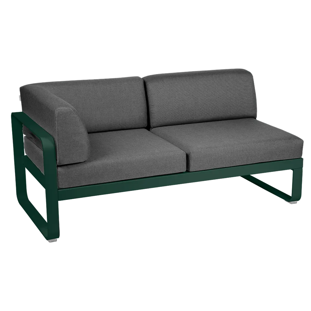 BELLEVIE 2-SEATER LEFT CORNER MODULE-GRAPHITE GREY CUSHION