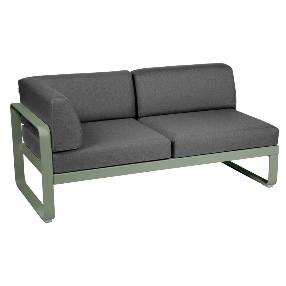BELLEVIE 2-SEATER LEFT CORNER MODULE-GRAPHITE GREY CUSHION