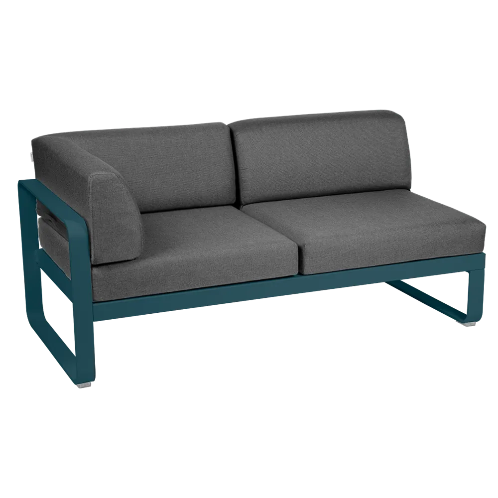 BELLEVIE 2-SEATER LEFT CORNER MODULE-GRAPHITE GREY CUSHION