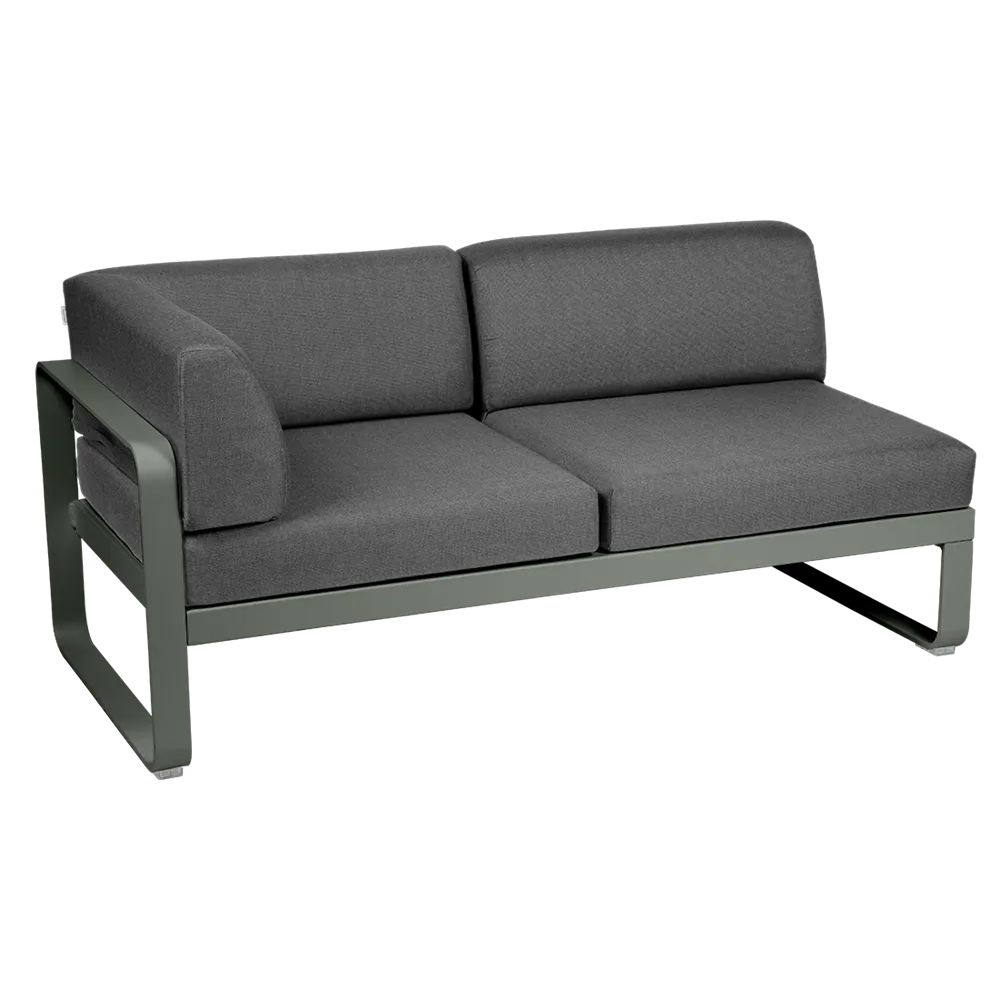 BELLEVIE 2-SEATER LEFT CORNER MODULE-GRAPHITE GREY CUSHION