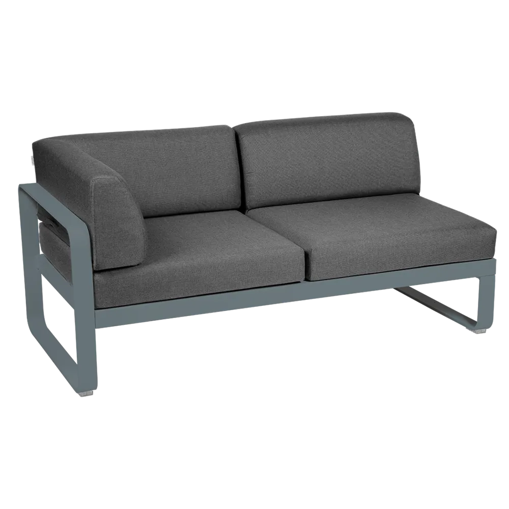 BELLEVIE 2-SEATER LEFT CORNER MODULE-GRAPHITE GREY CUSHION