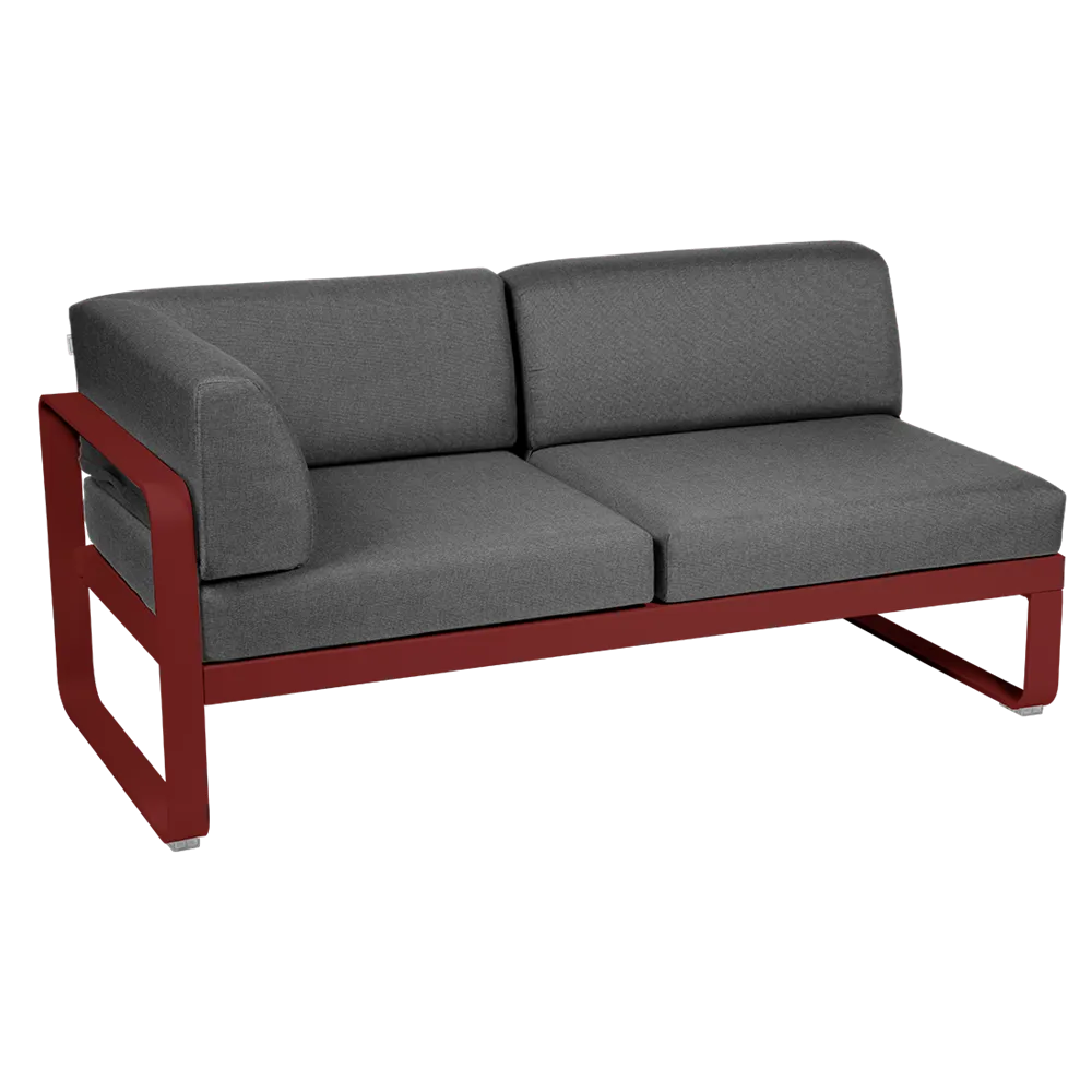 BELLEVIE 2-SEATER LEFT CORNER MODULE-GRAPHITE GREY CUSHION