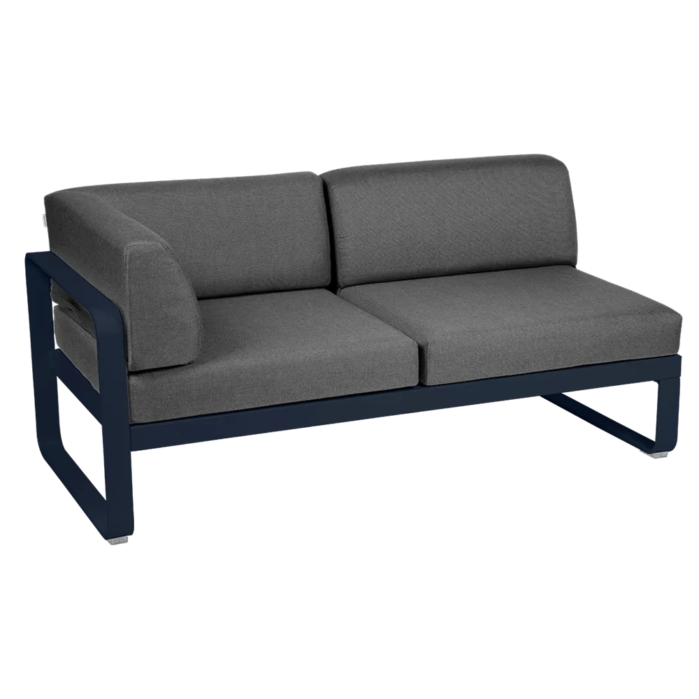 BELLEVIE 2-SEATER LEFT CORNER MODULE-GRAPHITE GREY CUSHION