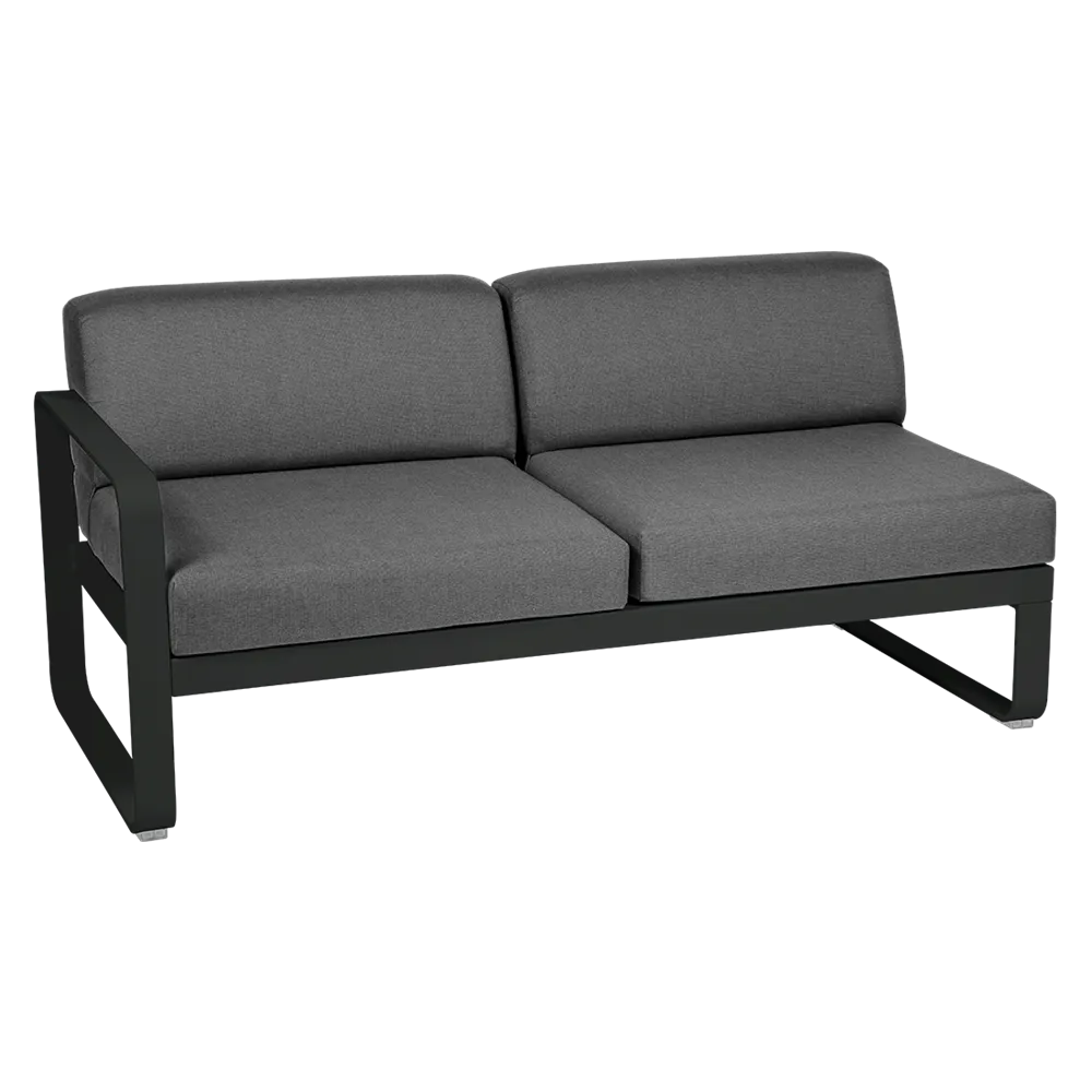 BELLEVIE 2-SEATER LEFT MODULE-GRAPHITE GREY CUSHION