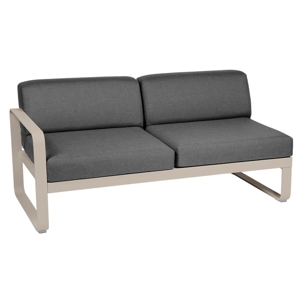 BELLEVIE 2-SEATER LEFT MODULE-GRAPHITE GREY CUSHION