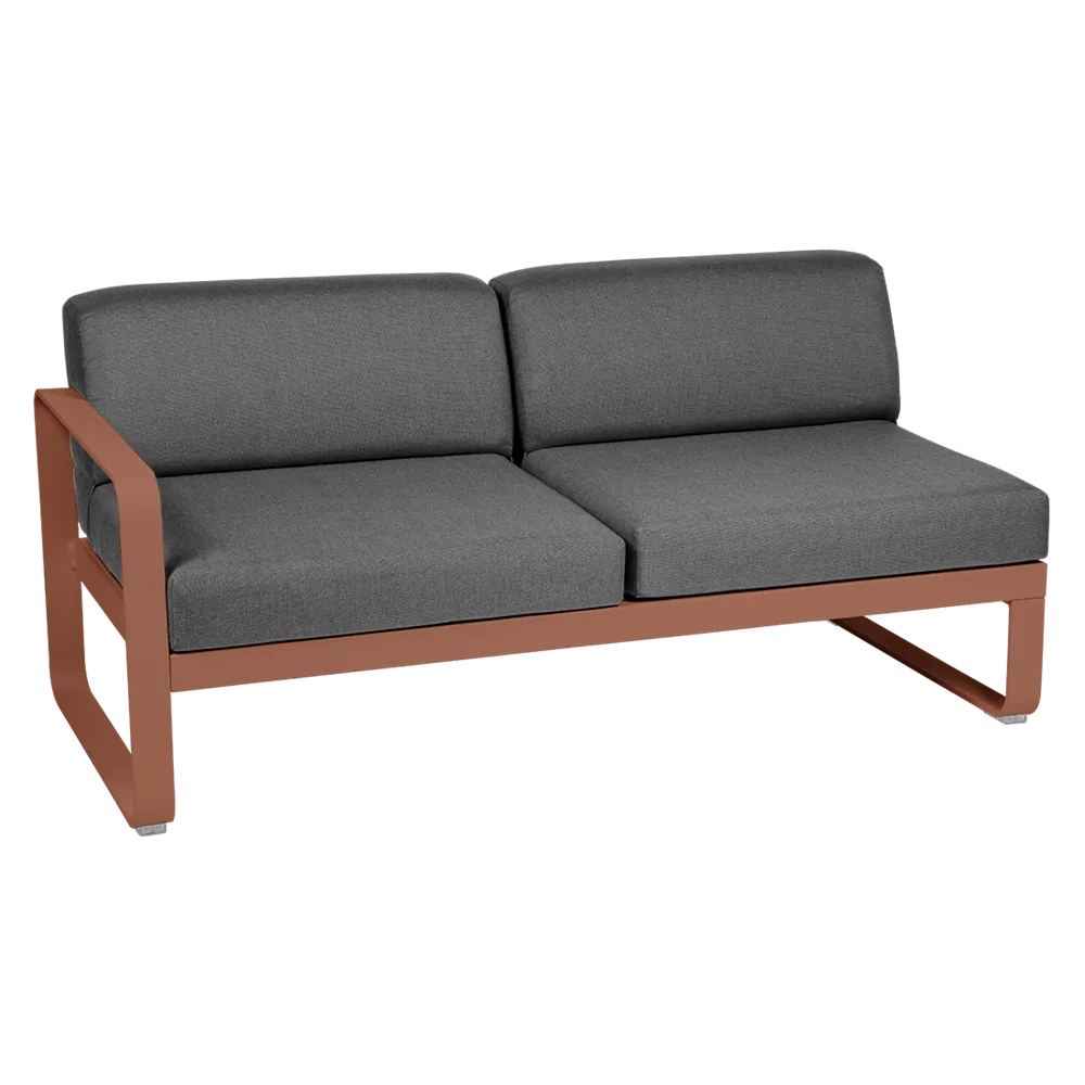 BELLEVIE 2-SEATER LEFT MODULE-GRAPHITE GREY CUSHION