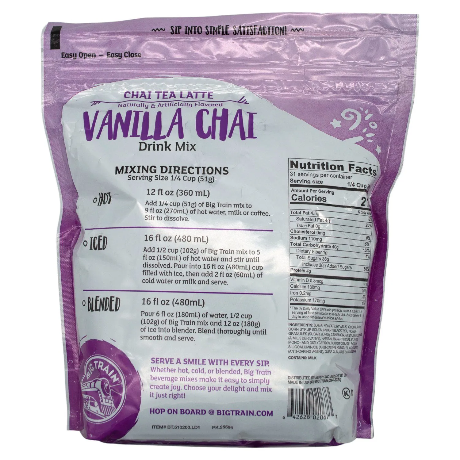 Big Train Chai Tea Mixes