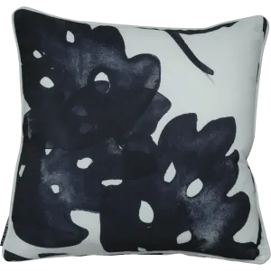 Bondi Black On White - 45 x 45 cm Piped Cushion