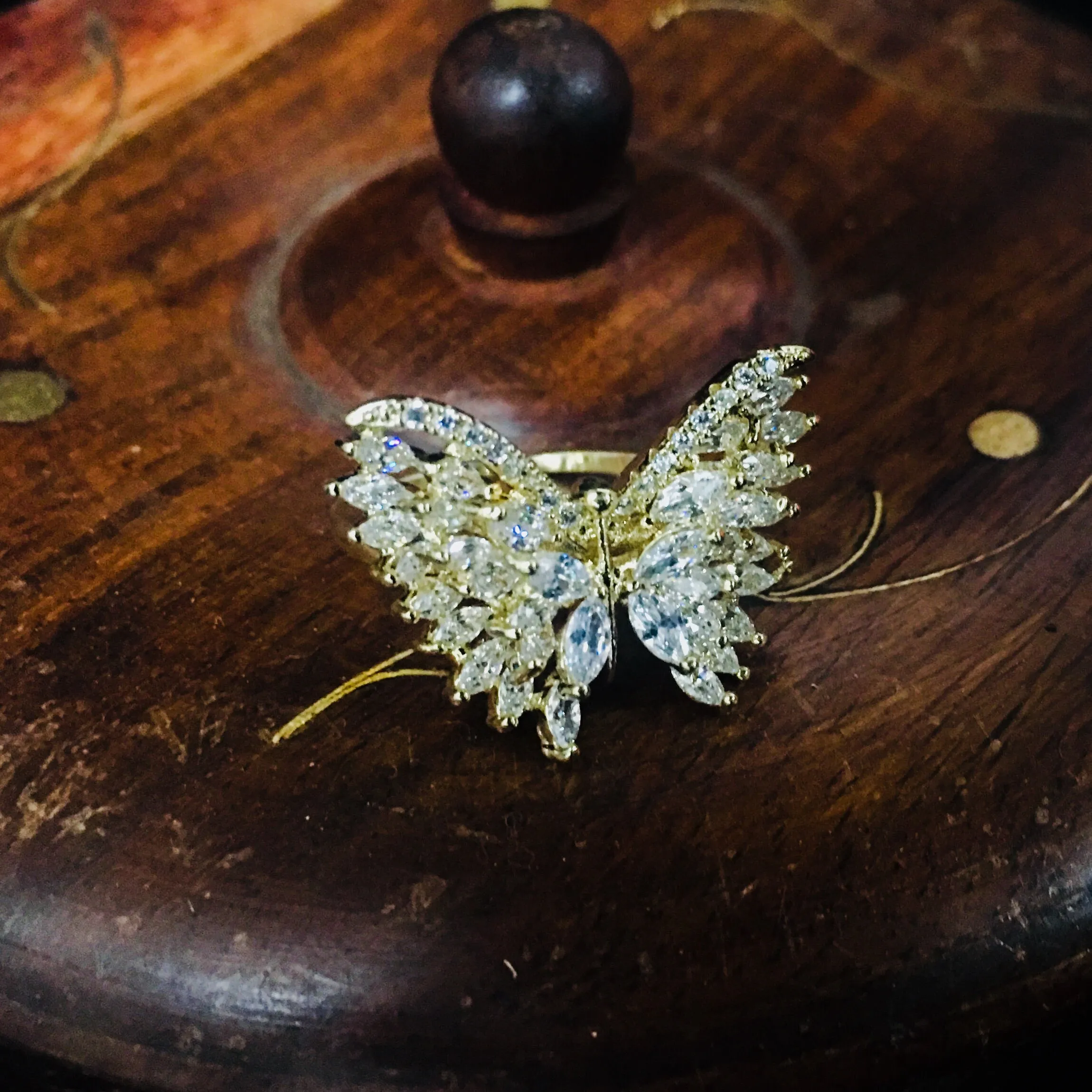 BUTTERFLY DESIGNER DIA RING