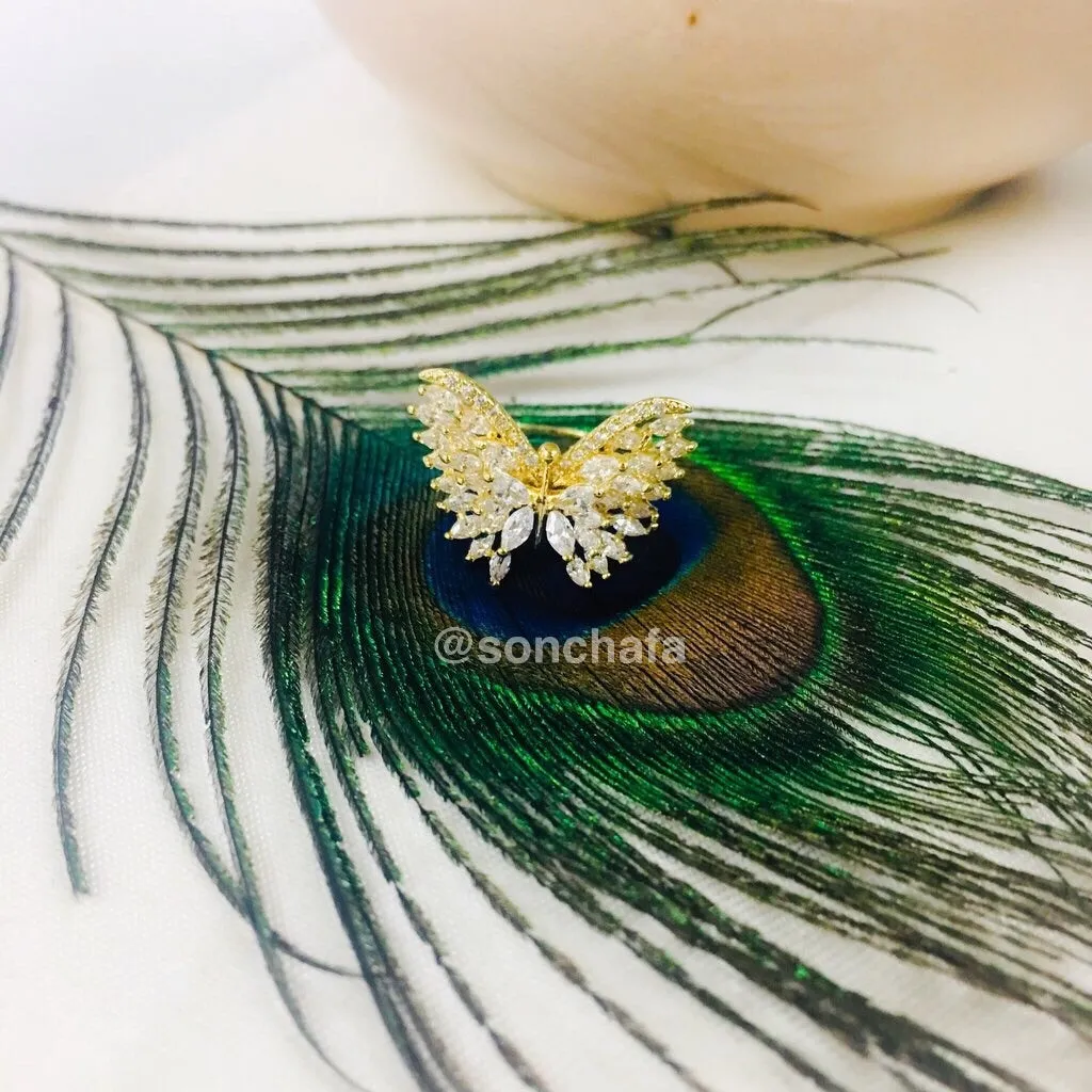 BUTTERFLY DESIGNER DIA RING