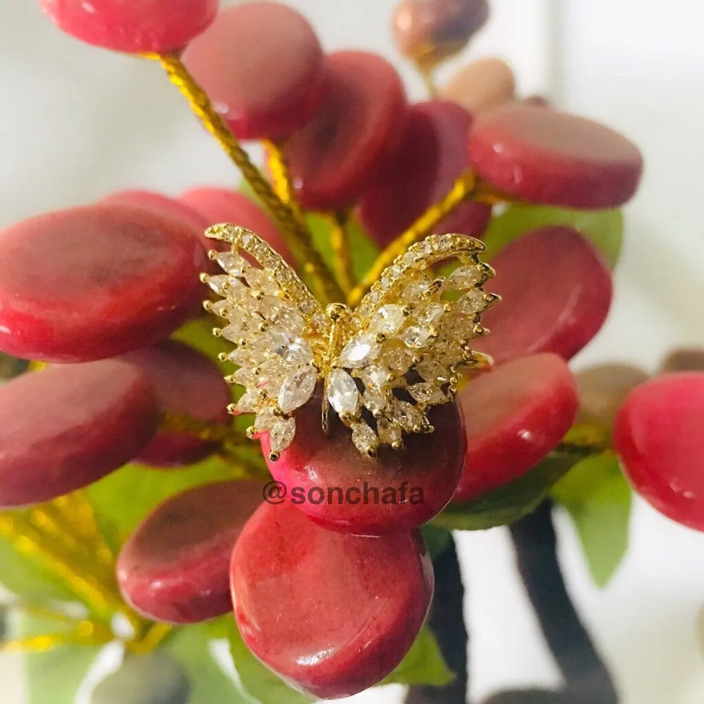 BUTTERFLY DESIGNER DIA RING