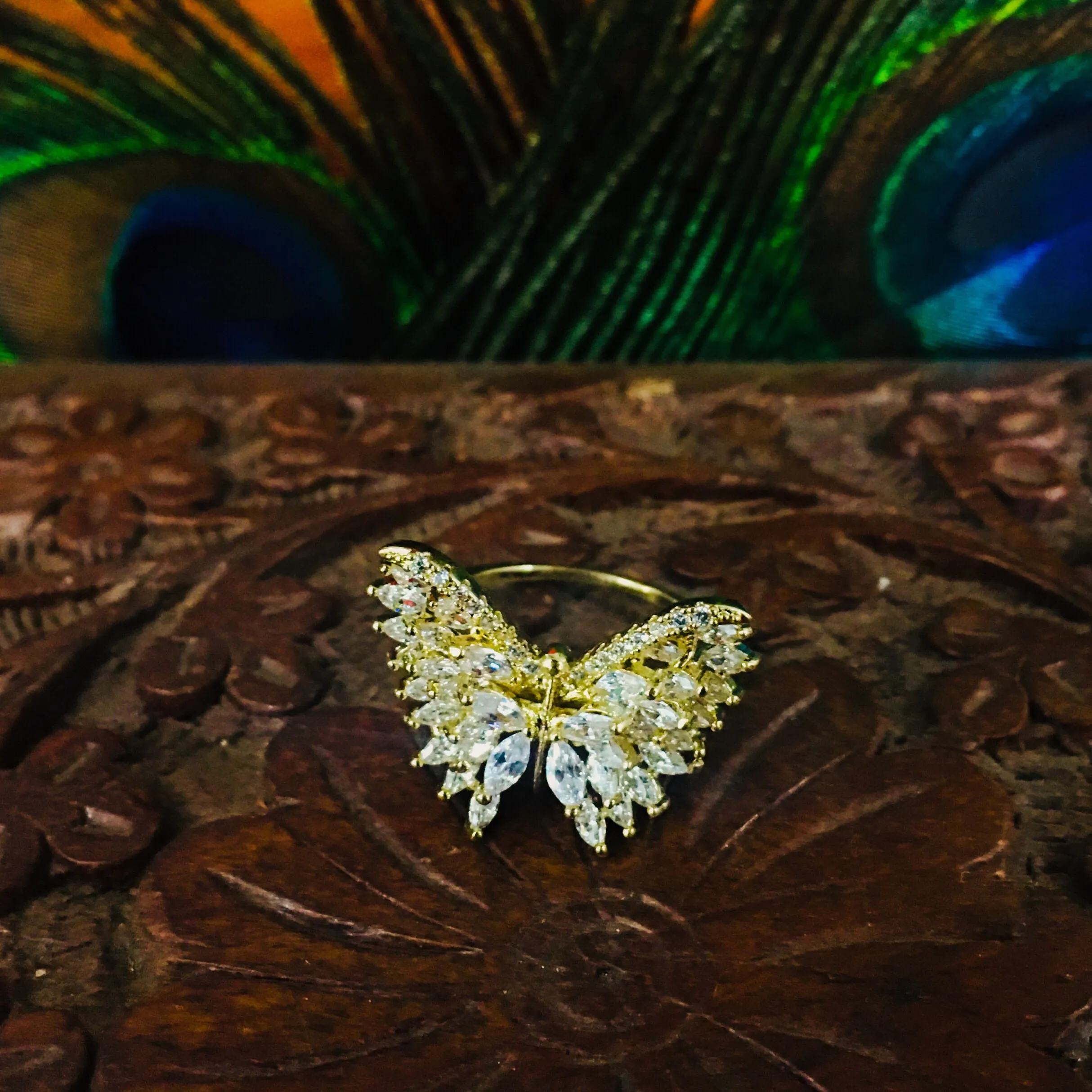 BUTTERFLY DESIGNER DIA RING