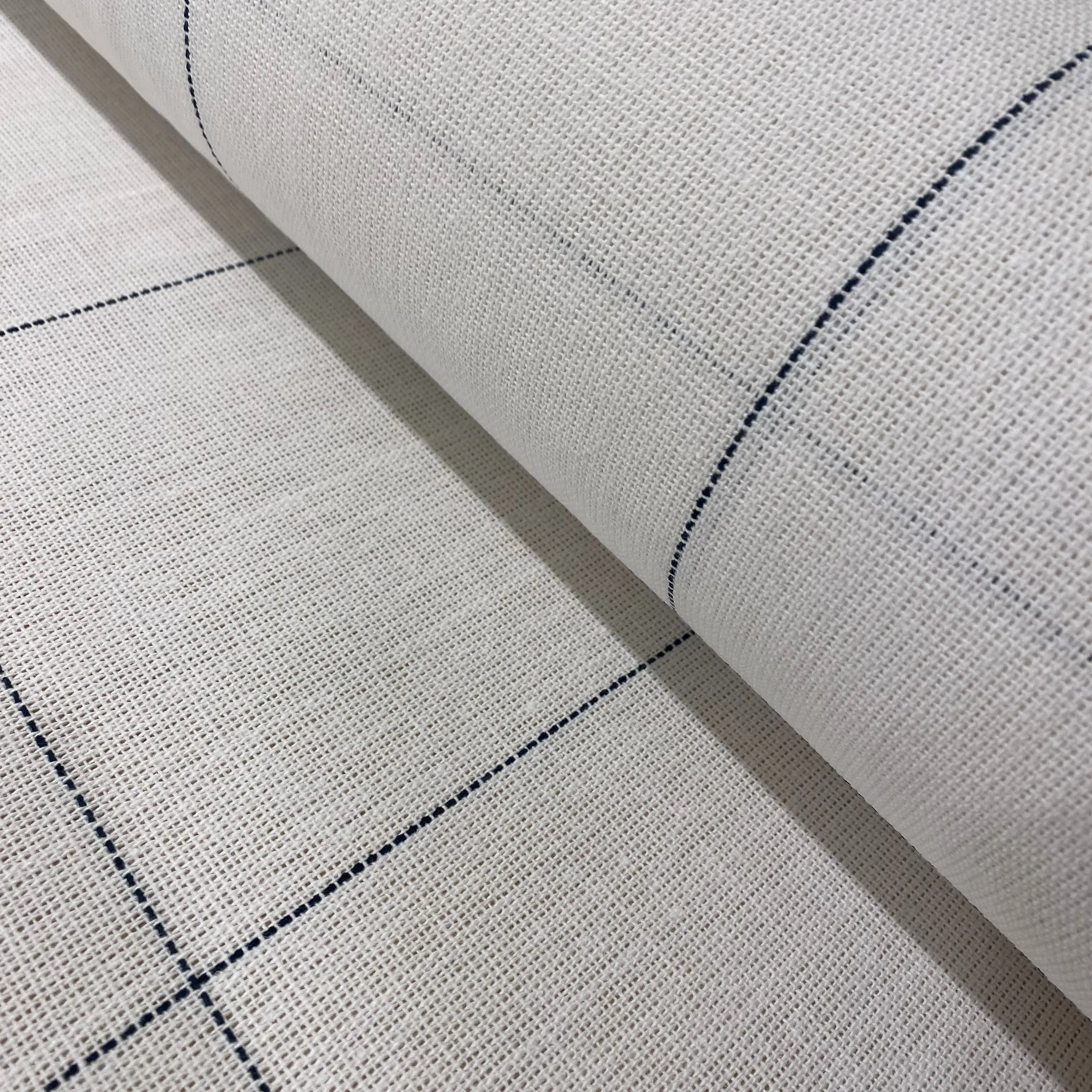 Carreau White Check Cotton & Linen