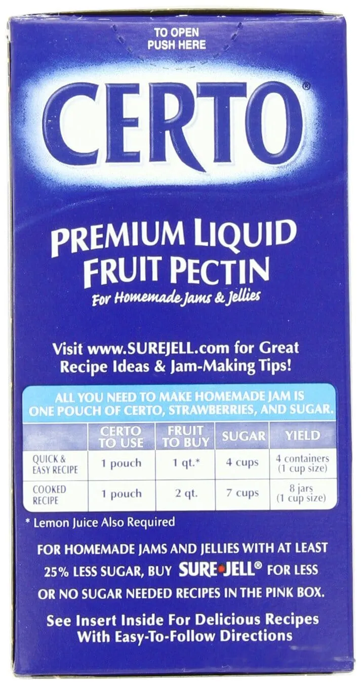 Certo Pectin Fruit Liquid