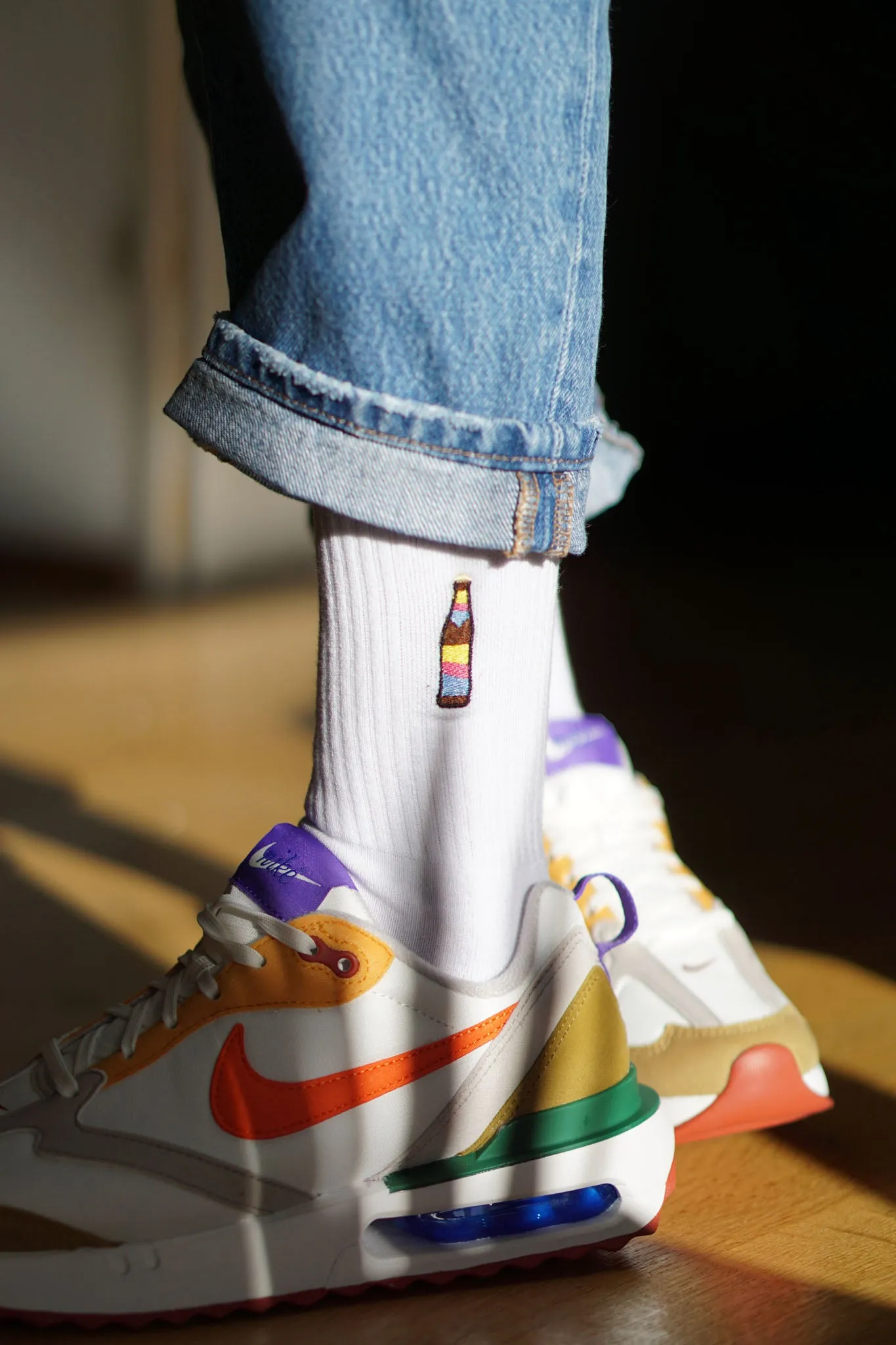 Cola Mix | Bestickte Bio Baumwoll Socken