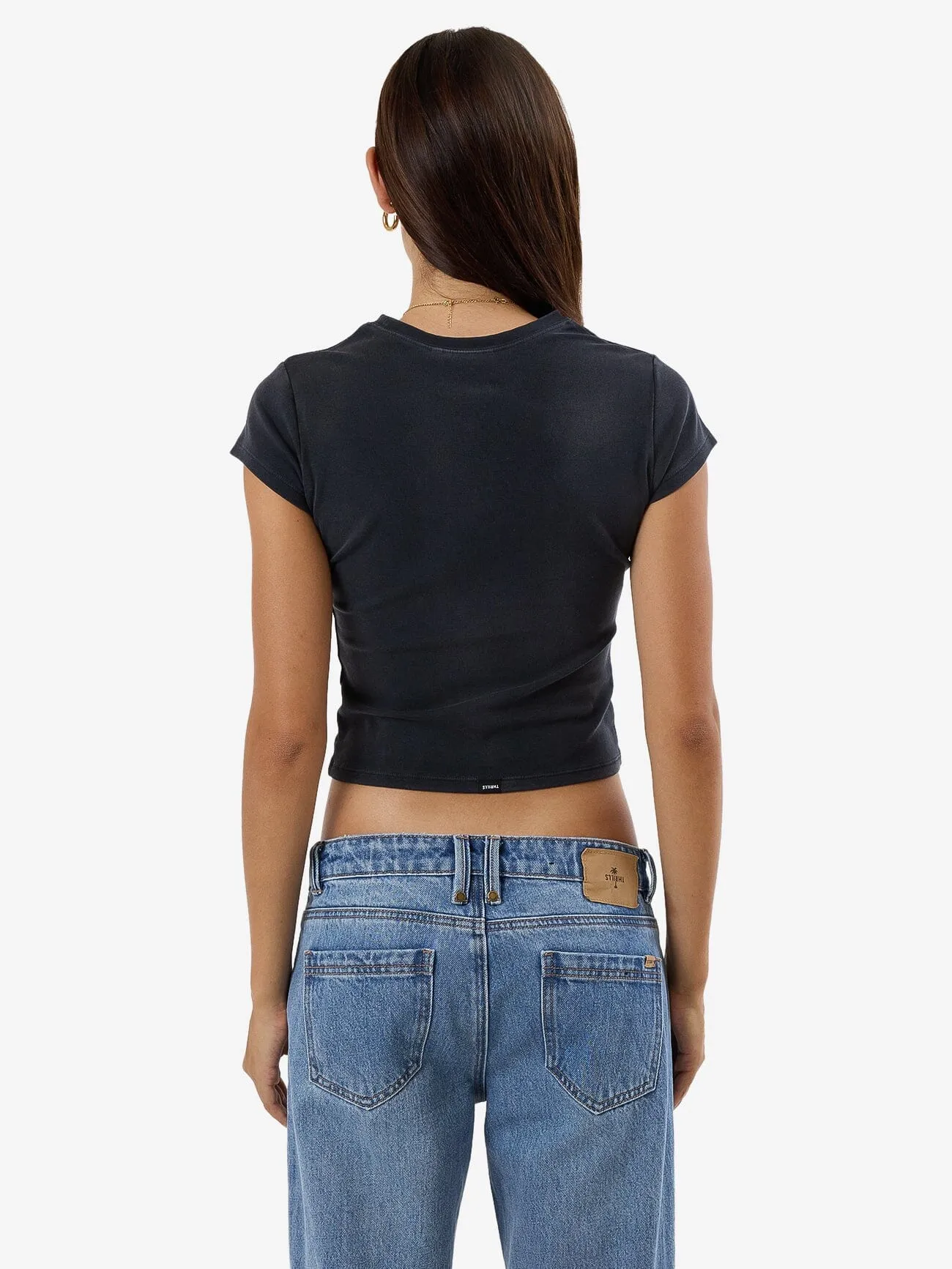 Compact Spaces Club Tee - Dark Charcoal Fade
