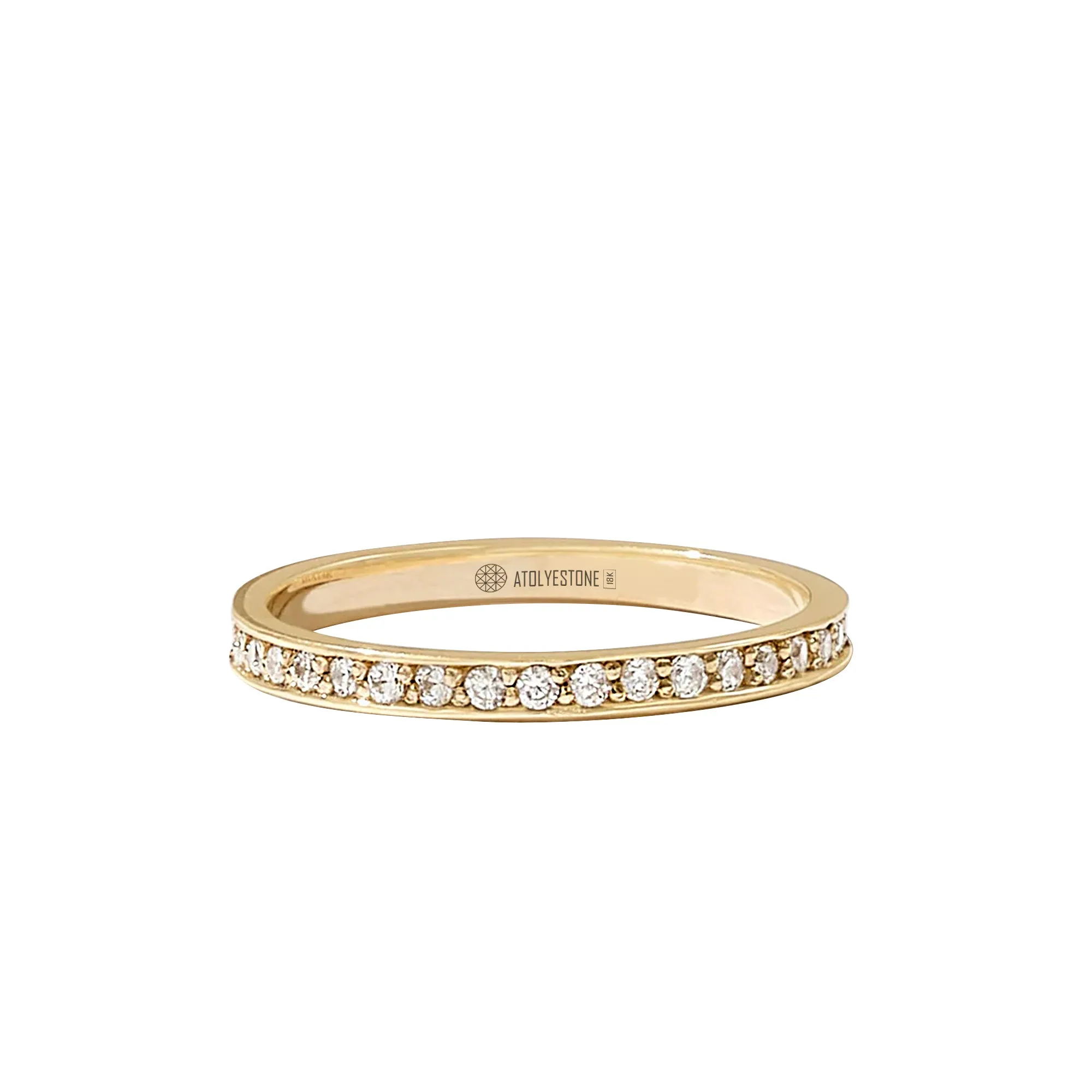 Full Diamond Channel Set Eternity Ring in Gold