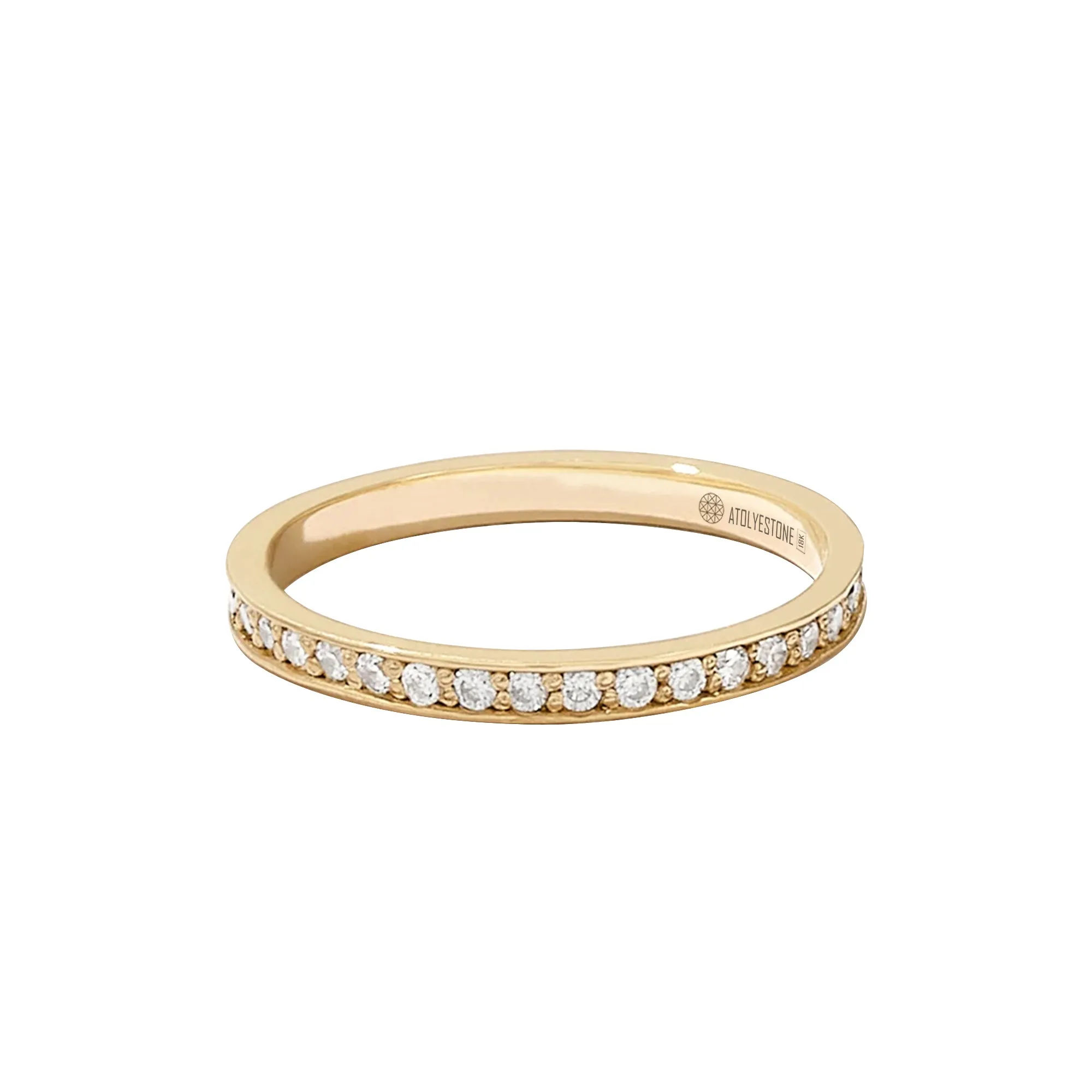 Full Diamond Channel Set Eternity Ring in Gold