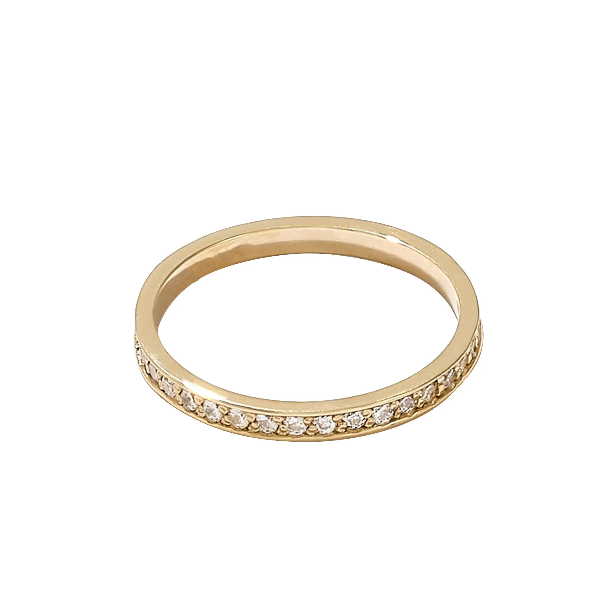 Full Diamond Channel Set Eternity Ring in Gold