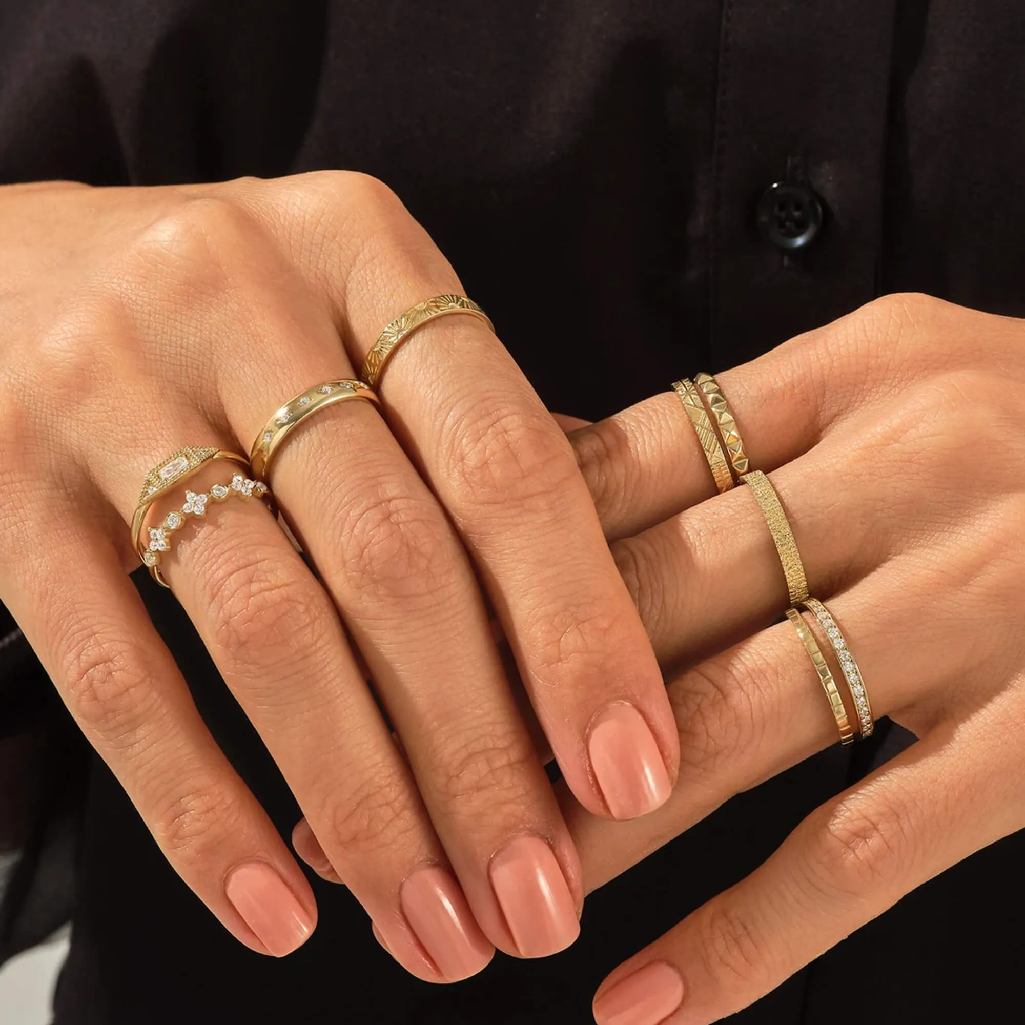 Full Diamond Channel Set Eternity Ring in Gold