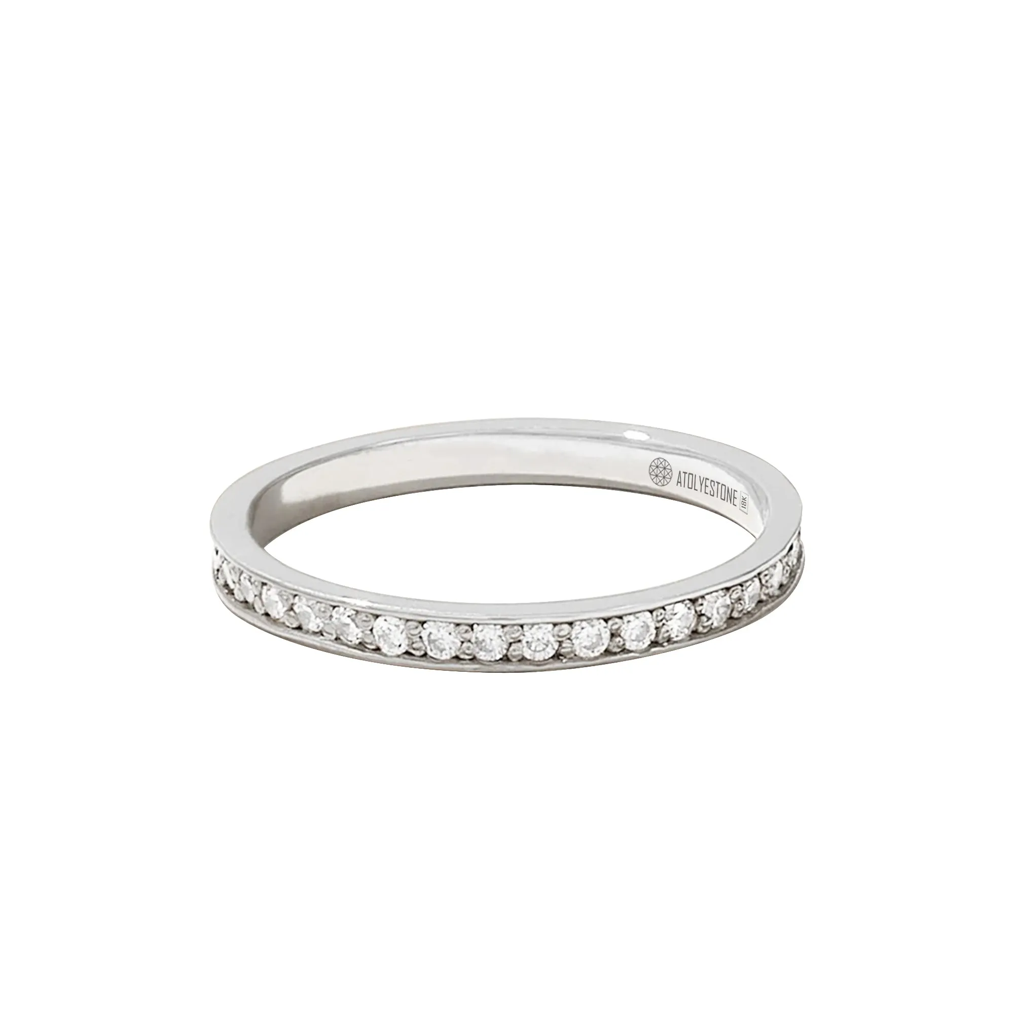 Full Diamond Channel Set Eternity Ring in Gold