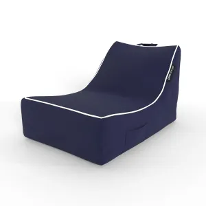Kirra Indoor/Outdoor Bean Bag in Navy