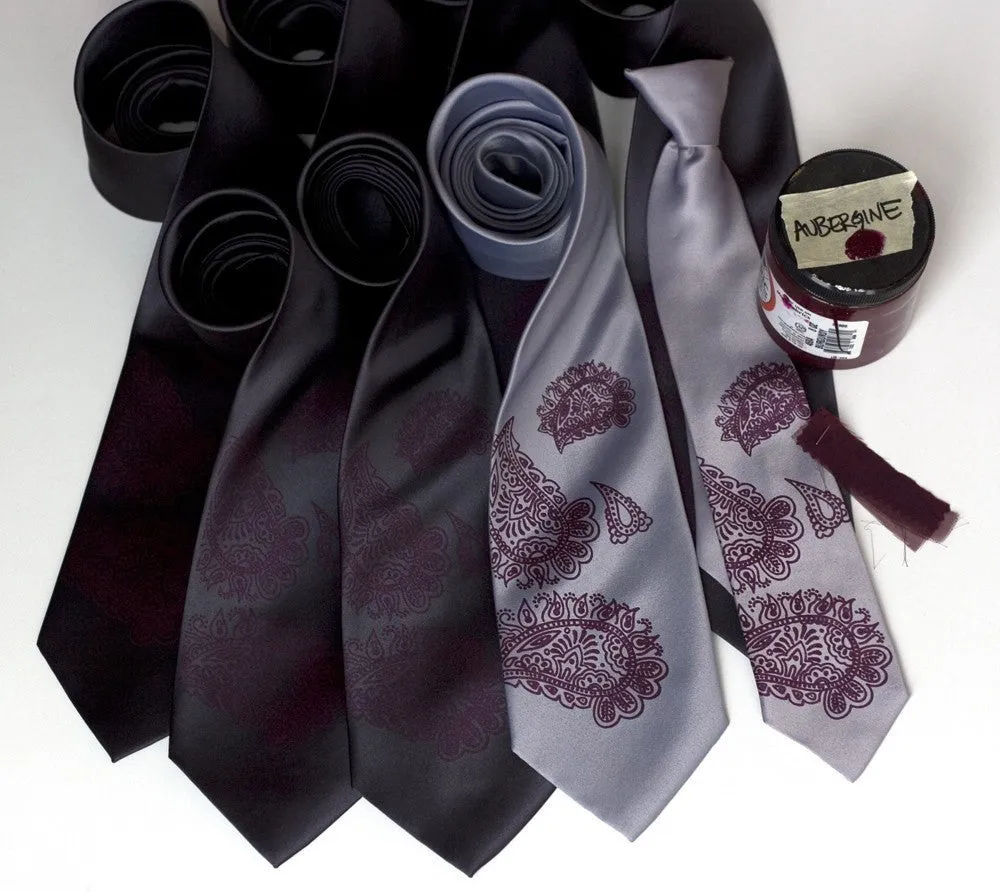 Mehndi Paisley Silk Necktie