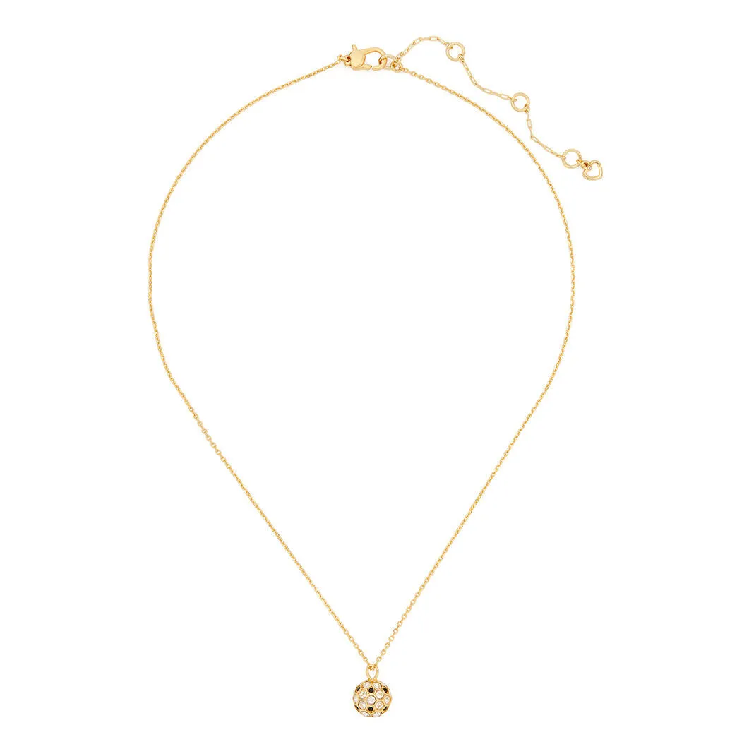 On The Ball Mini Pendant Necklace in Gold