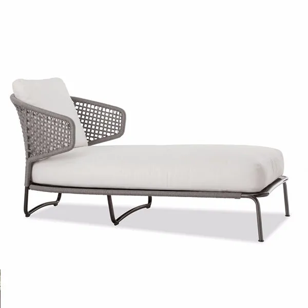 Outdoor Braided & Rope Sunlounger - Aston