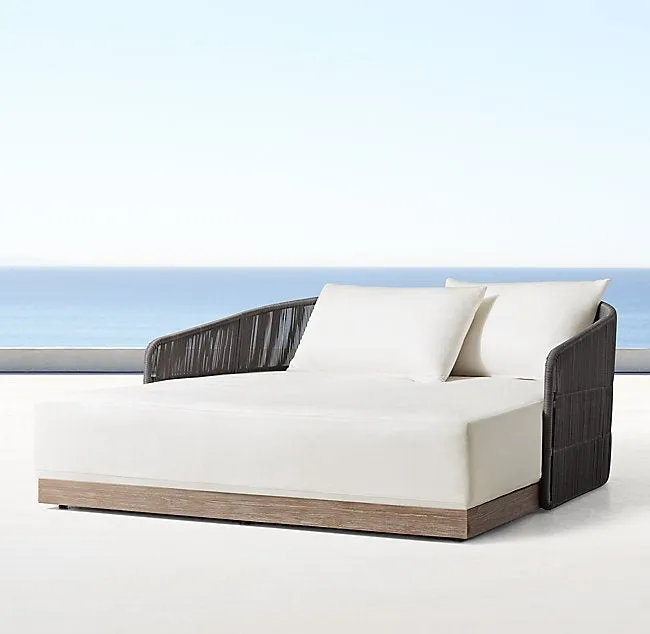 Outdoor Furniture Wood Braided & Rope Daybed - Camilla - Ready Stock Sale