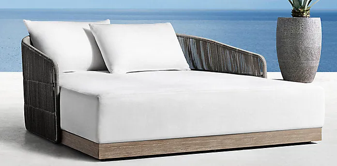 Outdoor Furniture Wood Braided & Rope Daybed - Camilla - Ready Stock Sale