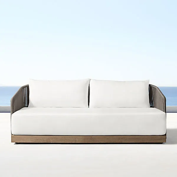 Outdoor Furniture Wood Braided & Rope Daybed - Camilla - Ready Stock Sale